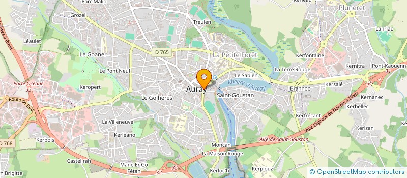 localisation de l'entreprise MONSIEUR ARNAUD BLANCHARD à AURAY