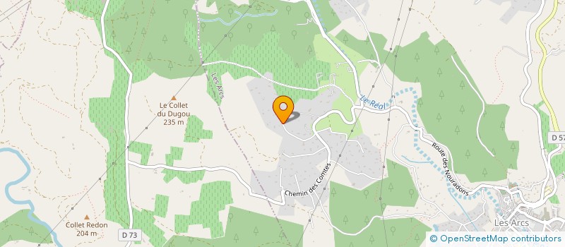 localisation de l'entreprise MONSIEUR ARNAUD BLANQUART à LES ARCS