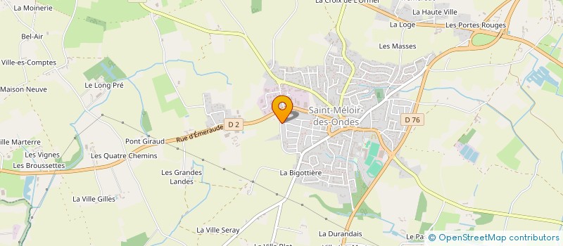 localisation de l'entreprise MONSIEUR ARNAUD BLOUIN  SAINT-MELOIR-DES-ONDES