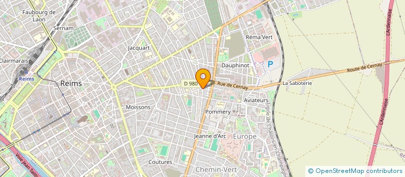 localisation de l'entreprise MONSIEUR ARNAUD BOCAHU  REIMS