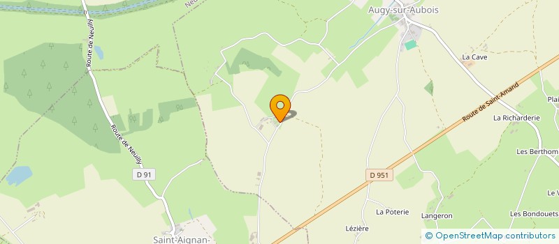 localisation de l'entreprise MONSIEUR ARNAUD BODOLEC  AUGY-SUR-AUBOIS