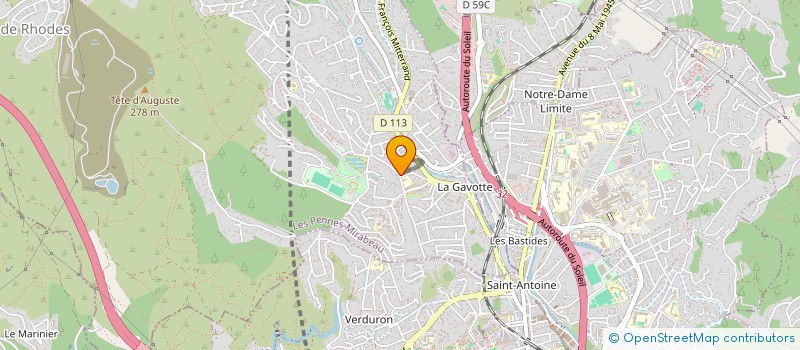localisation de l'entreprise MONSIEUR ARNAUD BOGUENE à LES PENNES-MIRABEAU