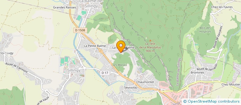 localisation de l'entreprise MONSIEUR ARNAUD BOISARD  SILLINGY