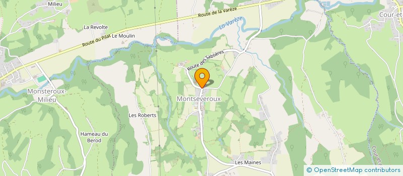 localisation de l'entreprise MONSIEUR ARNAUD BONNEFOY  MONTSEVEROUX