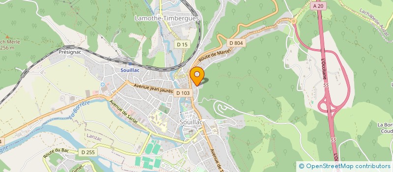 localisation de l'entreprise MONSIEUR ARNAUD BONNIN  SOUILLAC