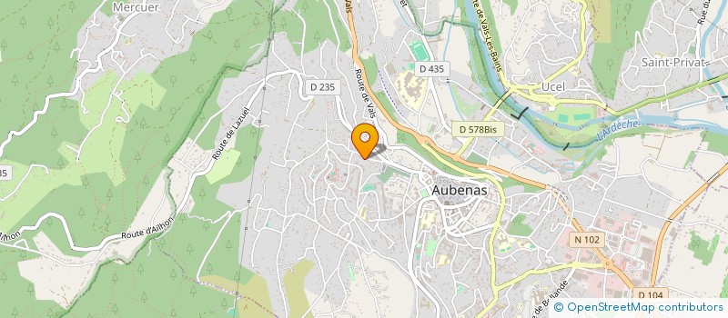 localisation de l'entreprise MONSIEUR ARNAUD BORDON à AUBENAS