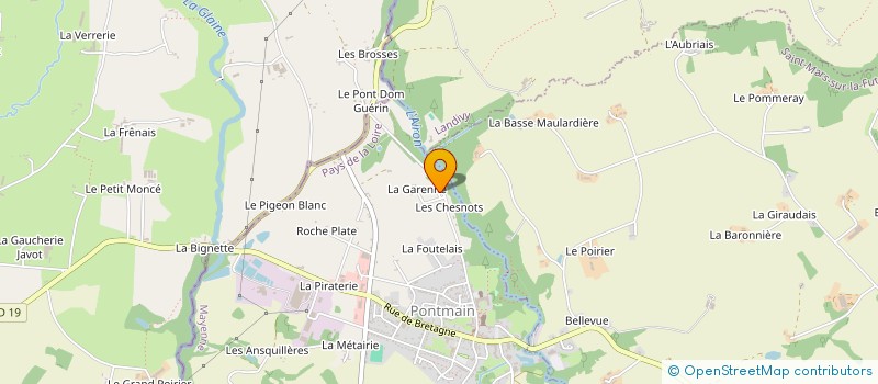 localisation de l'entreprise MONSIEUR ARNAUD BOUAN DU CHEF DU BOS  PONTMAIN