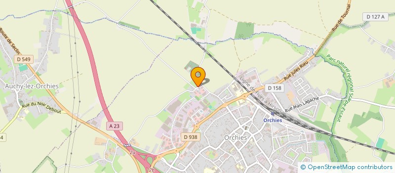 localisation de l'entreprise MONSIEUR ARNAUD BOUCHE  ORCHIES