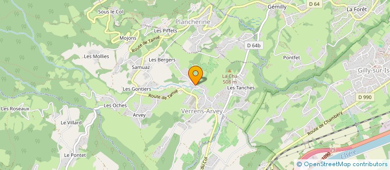 localisation de l'entreprise MONSIEUR ARNAUD BOUCHE à VERRENS-ARVEY