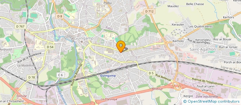 localisation de l'entreprise MONSIEUR ARNAUD BOUCHET  GUINGAMP