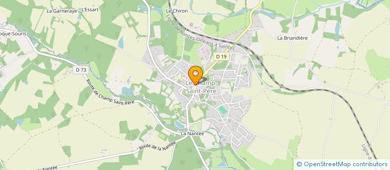 localisation de l'entreprise MONSIEUR ARNAUD BOUDEAU  LE CHAMP-SAINT-PERE