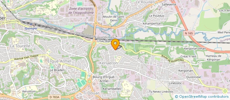 localisation de l'entreprise MONSIEUR ARNAUD BOUNY à QUIMPER