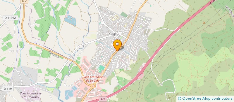 localisation de l'entreprise MONSIEUR ARNAUD BOUQUARD  GIGEAN