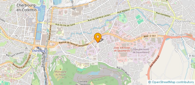 localisation de l'entreprise MONSIEUR ARNAUD BOURDET  CHERBOURG-EN-COTENTIN