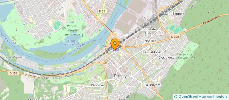 localisation de l'entreprise MONSIEUR ARNAUD BOURRINET  POISSY