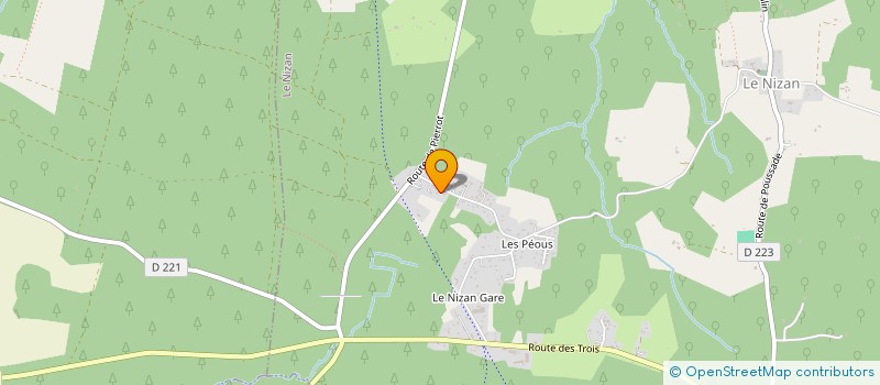 localisation de l'entreprise MONSIEUR ARNAUD BOURRIOT  LE NIZAN