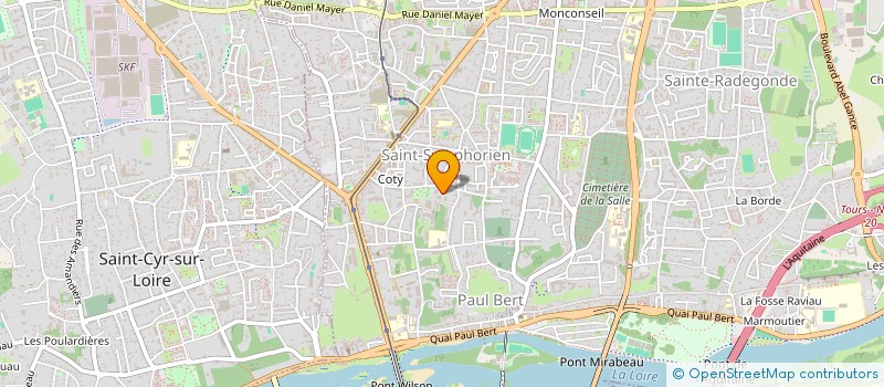 localisation de l'entreprise MONSIEUR ARNAUD BOUSCAUD à TOURS