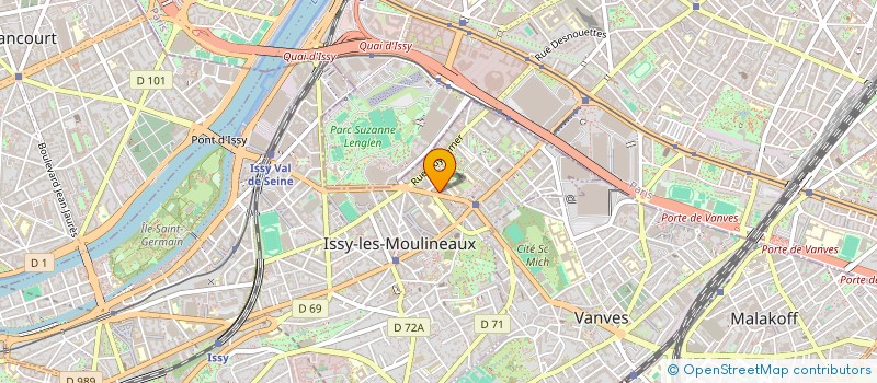 localisation de l'entreprise MONSIEUR ARNAUD BOUVIER à ISSY-LES-MOULINEAUX