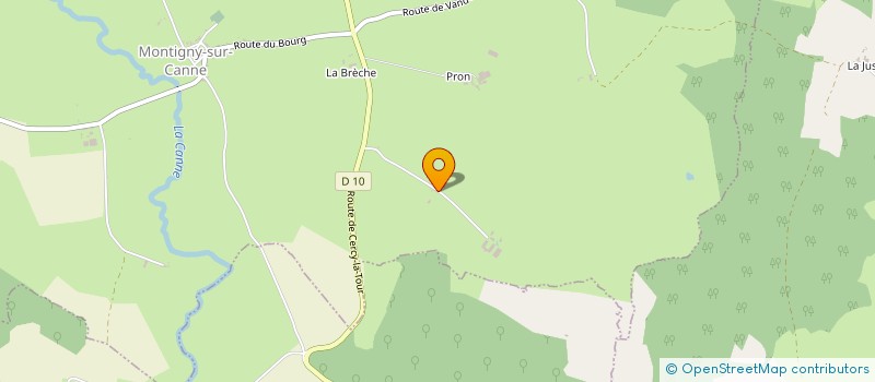 localisation de l'entreprise MONSIEUR ARNAUD BOUVIER à MONTIGNY-SUR-CANNE