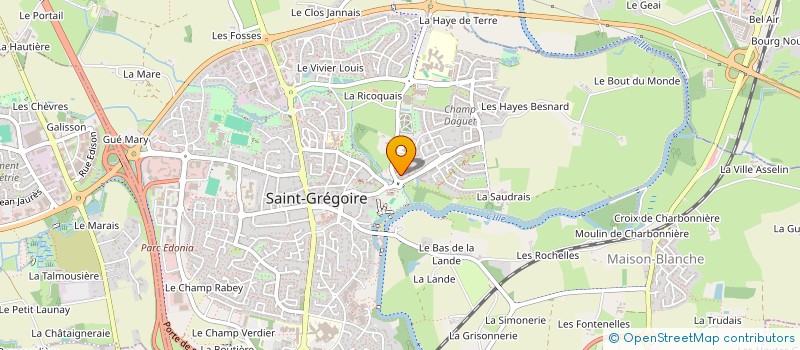 localisation de l'entreprise MONSIEUR ARNAUD BOUVIER à SAINT-GREGOIRE