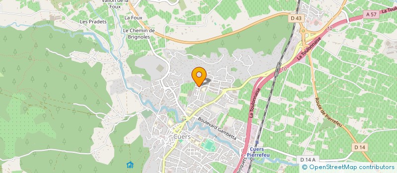 localisation de l'entreprise MONSIEUR ARNAUD BOUXIROT à CUERS