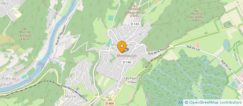 localisation de l'entreprise MONSIEUR ARNAUD BRACONNIER à MONTFAUCON