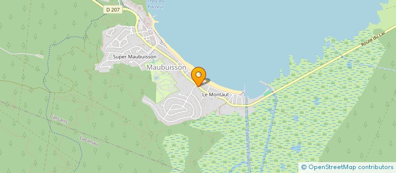 localisation de l'entreprise MONSIEUR ARNAUD BRAURE  CARCANS