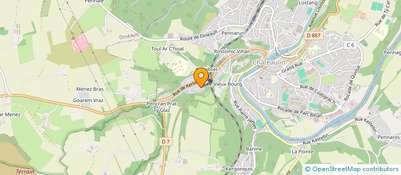 localisation de l'entreprise MONSIEUR ARNAUD BRELIVET  CHATEAULIN