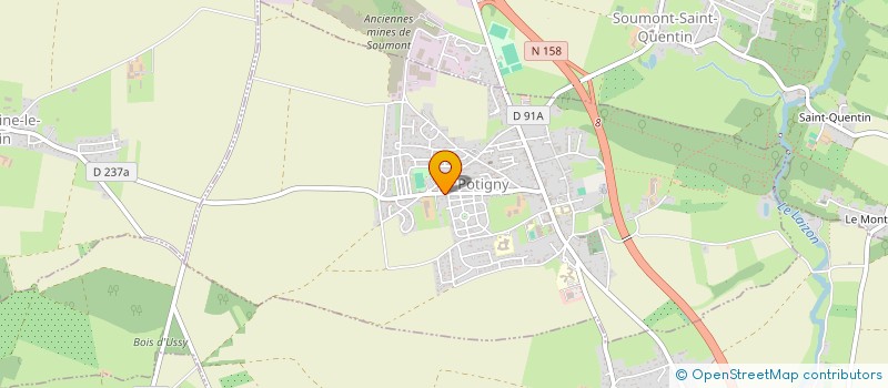 localisation de l'entreprise MONSIEUR ARNAUD BREYNE  POTIGNY