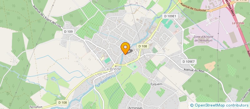 localisation de l'entreprise MONSIEUR ARNAUD BRILLON  LA BREDE