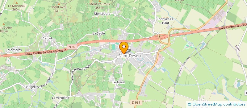 localisation de l'entreprise MONSIEUR ARNAUD BRIOT  SAINT-DESERT