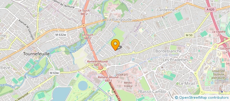 localisation de l'entreprise MONSIEUR ARNAUD BRIOUDE à TOURNEFEUILLE