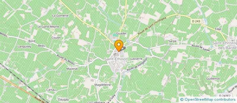 localisation de l'entreprise MONSIEUR ARNAUD BROCQUET  SAINT-MEDARD-DE-GUIZIERES