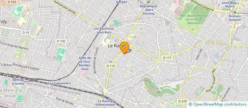 localisation de l'entreprise MONSIEUR ARNAUD BROSSARD  LE RAINCY