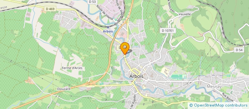 localisation de l'entreprise MONSIEUR ARNAUD BRUAND à ARBOIS