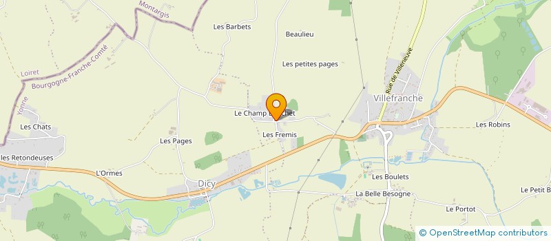 localisation de l'entreprise MONSIEUR ARNAUD BRULE  CHARNY OREE DE PUISAYE