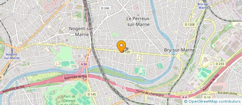 localisation de l'entreprise MONSIEUR ARNAUD BRUNA à LE PERREUX-SUR-MARNE