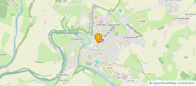 localisation de l'entreprise MONSIEUR ARNAUD BRUNEAU  FRESNAY-SUR-SARTHE