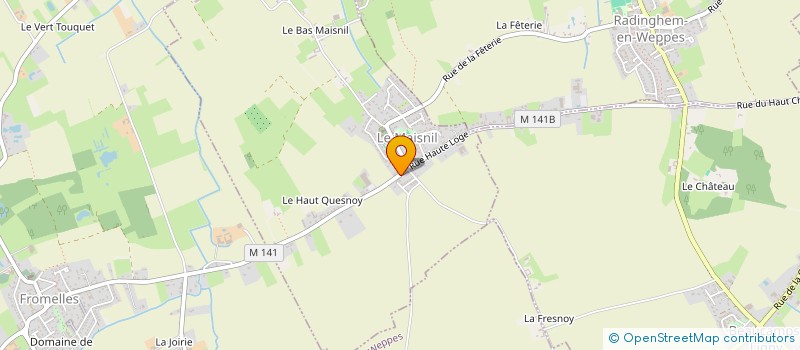 localisation de l'entreprise MONSIEUR ARNAUD BRUNEL à LE MAISNIL
