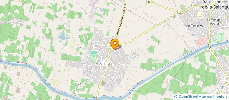 localisation de l'entreprise MONSIEUR ARNAUD BRUZY  CLAIRA