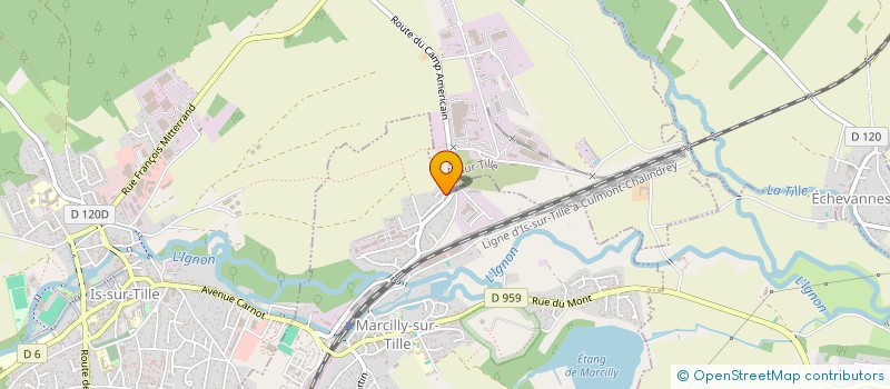 localisation de l'entreprise MONSIEUR ARNAUD BUGUET  MARCILLY-SUR-TILLE