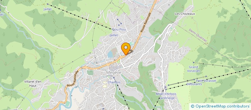 localisation de l'entreprise MONSIEUR ARNAUD BURILLE  MEGEVE