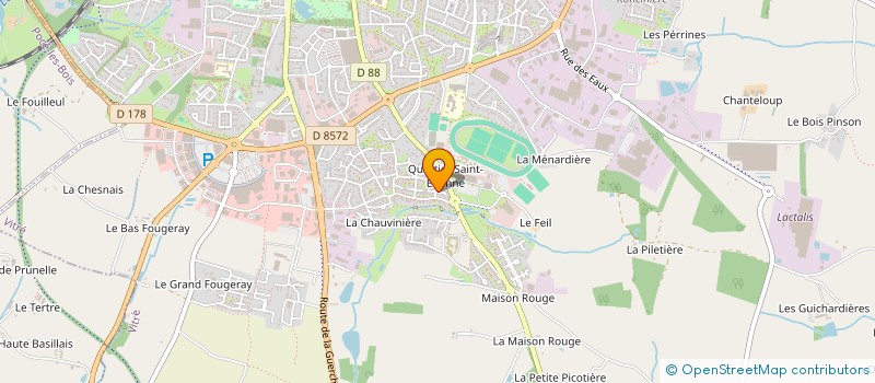 localisation de l'entreprise MONSIEUR ARNAUD BURNEL  VITRE