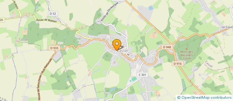 localisation de l'entreprise MONSIEUR ARNAUD CABARET  OXELAERE