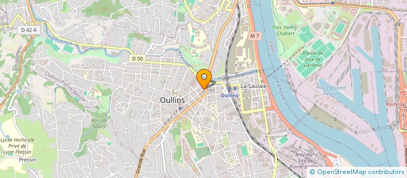 localisation de l'entreprise MONSIEUR ARNAUD CACARIE  OULLINS-PIERRE-BENITE