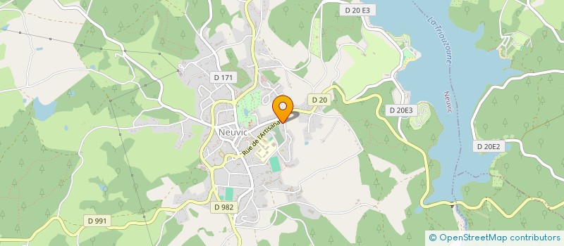 localisation de l'entreprise MONSIEUR ARNAUD CADEZ  USSEL