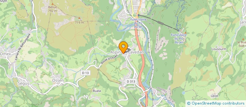 localisation de l'entreprise MONSIEUR ARNAUD CADOURS  ASPIN-EN-LAVEDAN