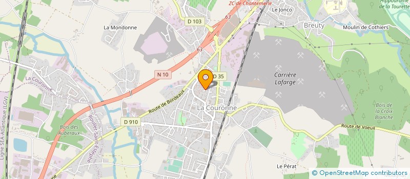 localisation de l'entreprise MONSIEUR ARNAUD CAFFE à LA COURONNE