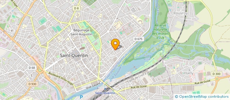 localisation de l'entreprise MONSIEUR ARNAUD CALAMY à SAINT-QUENTIN