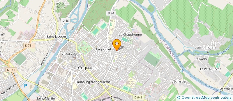 localisation de l'entreprise MONSIEUR ARNAUD CALMEILLE à COGNAC